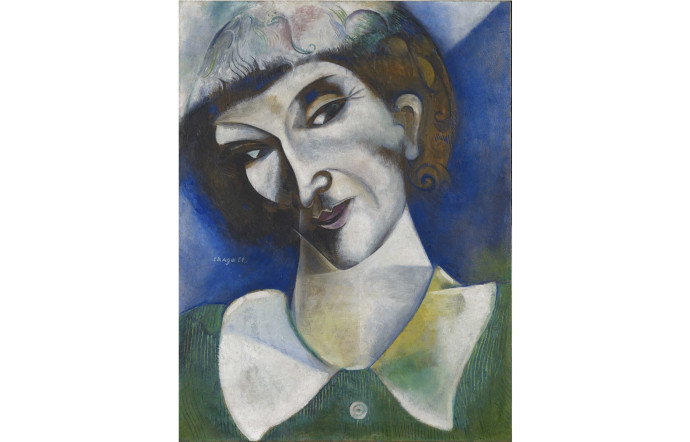 Self-Portrait (Portrait de l’artiste), Chagall, 1914.