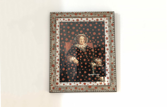 Le tableau commandé par Veuve Clicquot à Yayoi Kusama.