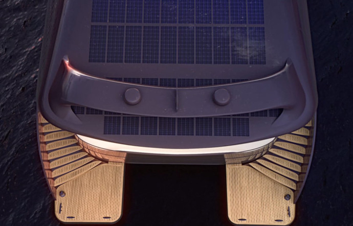 Alimenté par des panneaux solaires, le yacht SolarImpact promet une autonomie « illimitée ».