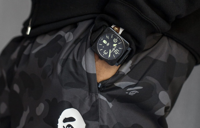 Bell & Ross et BAPE collaborent à l’occasion des 25 ans de la marque japonaise.