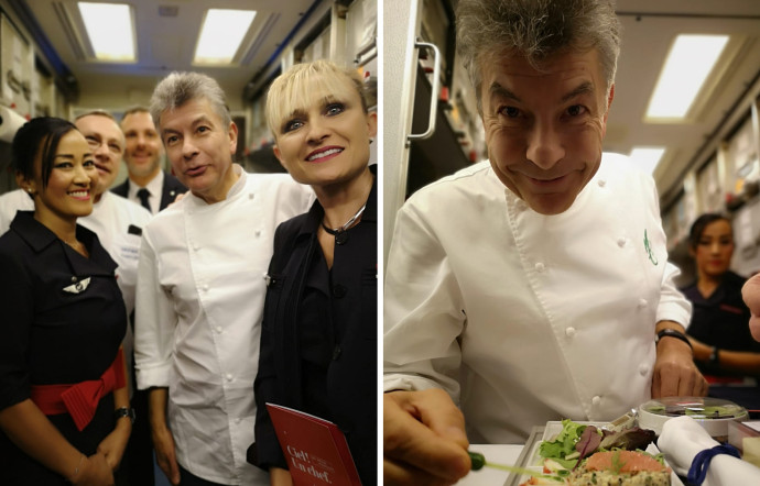 Le chef Marcon a joué à fond le jeu de l’expérience « Ciel un Chef ».