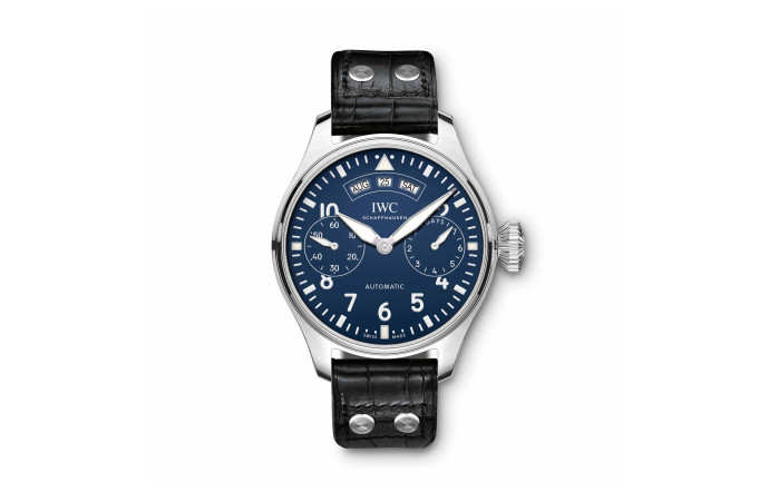 Grande Montre d’Aviateur Calendrier Annuel Edition « 150 ans ». Boîtier en Acier de 46,2 mm, remontage automatique, édition limitée à 150 exemplaires, 20 500 €.