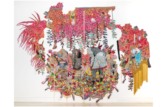 They Stood in a Time of Unknowing… for Those who Bear/Bare Witness, Ebony G. Patterson, 2018.