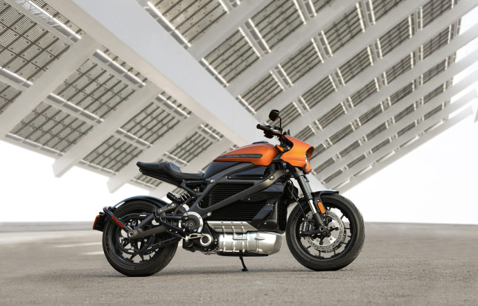 Livewire, une moto d’une autonomie de 170 km en ville.