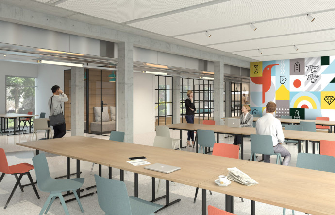 Deskopolitan proposera 380 positions de travail sur 5600 m², et 1000 m² de jardins.