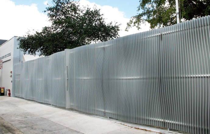 The DASH Fence, Marc Newson, 4001 NE 2nd Avenue.