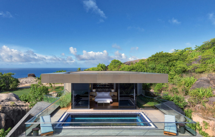 Le Six Senses Zil Pasyon, sur l’île Félicité, dans l’archipel des Seychelles.
