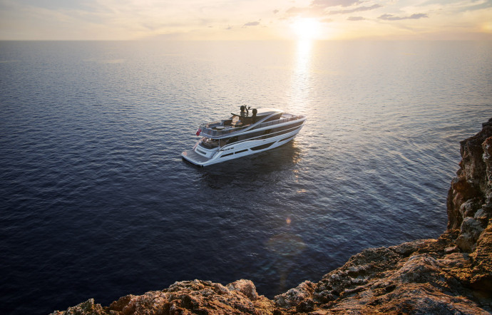 Princess X95, un yacht spacieux et modulable signé Pininfarina