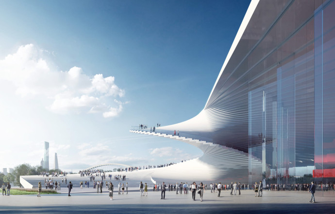 Snøhetta présente les premières images de son projet pour l’Opéra de Shanghai