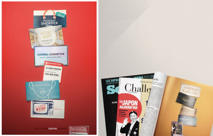 La campagne a été utilisée dans les numéros de printemps des magazines Society et Challenges.