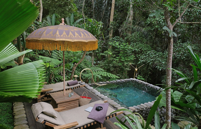 Le resort Capella Ubud, niché au coeur de la jungle balinaise.