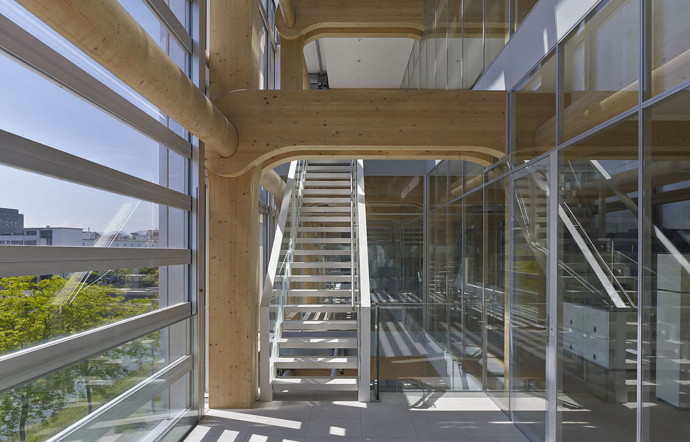 Shigeru Ban. Les bureaux Tamedia, à Zurich.