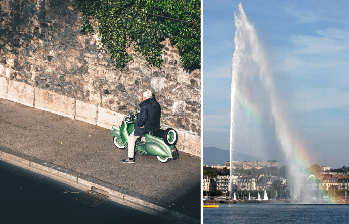 La ville de Genève abrite une vie paisible sur fond de montagnes.