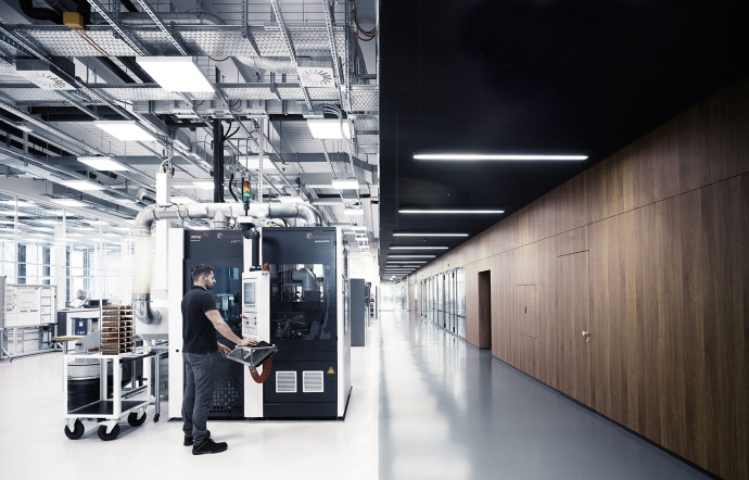 L’atelier où sont produites les pièces des mouvements.