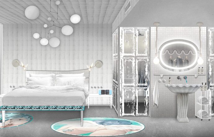 Ce sont Paola Navone et les architectes de Genius Loci qui sont aux manettes pour transformer les trois bâtiments classés florentins en un seul hôtel contemporain.