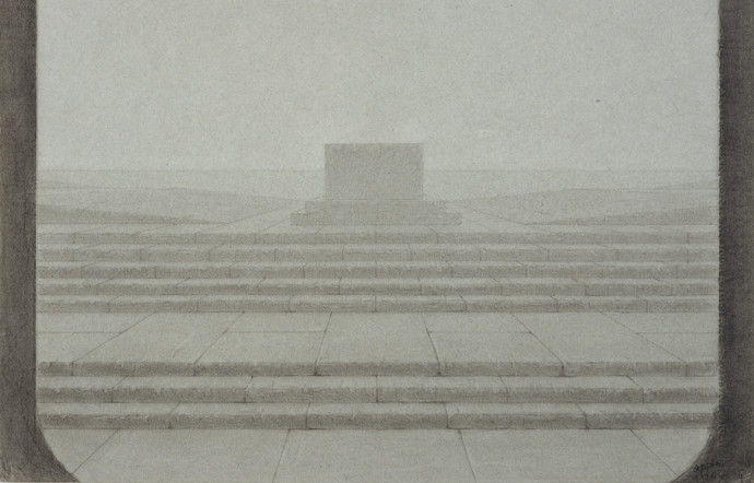 Décor pour Iphigénie en Aulide de Glück, Adolphe Appia, 1926.