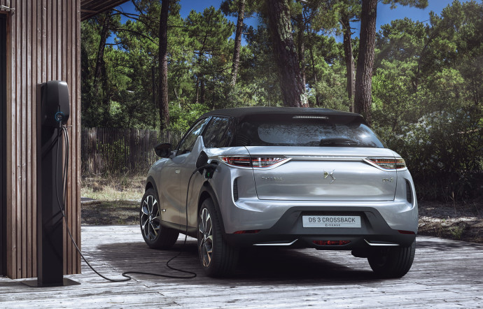 Voitures électriques, du concept à la réalité – DS 3 Crossback e-Tense 136 ch, 50 kWh, 320 km, à partir de 39 100 €.
