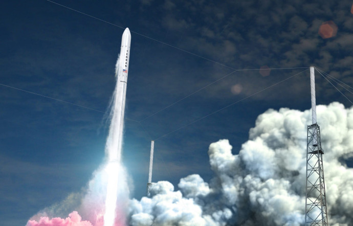 Projection en 3D de Terran 1, la première fusée de Relativity Space.