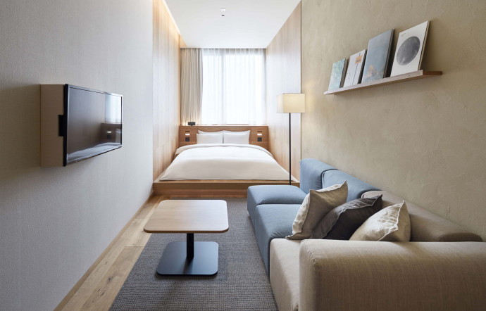 La Chambre C de l’hôtel Muji Ginza.