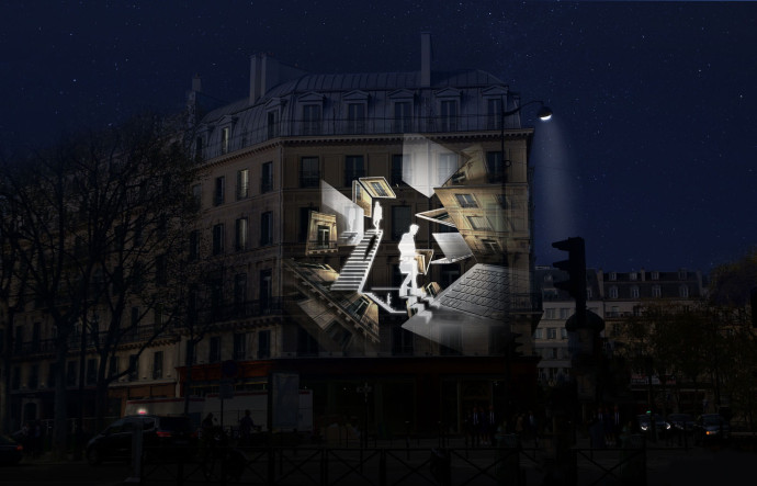 Introspection identitaire et technologie immersive s’invitent sur la façade de l’Hôtel Fauchon.