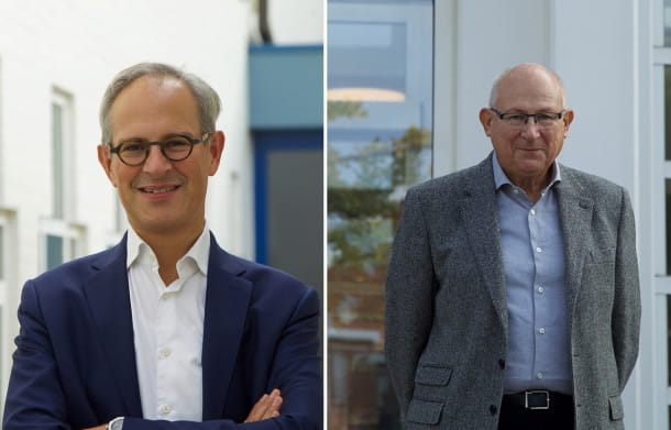 Xavier Bouckaert (à gauche) et Rik De Nolf (à droite)