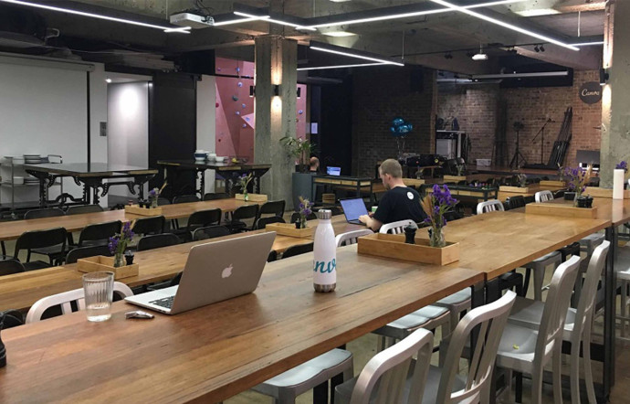 Les locaux de la start-up Canva.