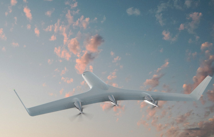 Le designer américain Joe Doucet a imaginé HER0, un concept d’avion électrique propulsé par trois hélices, en guise de livre blanc pour l’industrie de l’aérien.