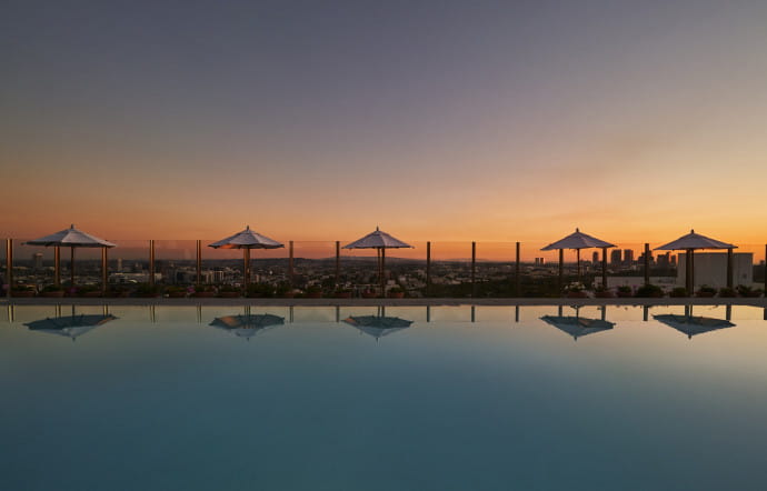 Los Angeles : West Hollywood Edition, hôtel avec vue à Sunset Boulevard