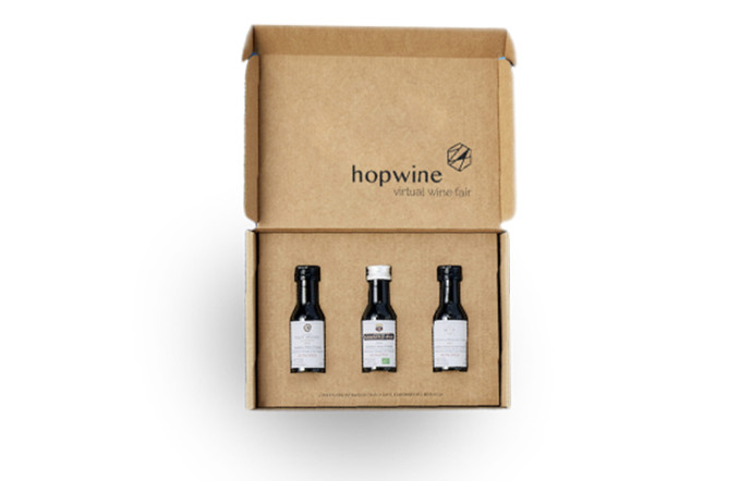 L’un des coffrets proposés par Hopwine.