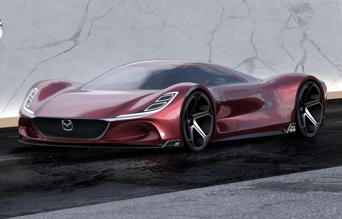Mazda RX-10, une hypercar imaginée par un designer… Mitsubishi !