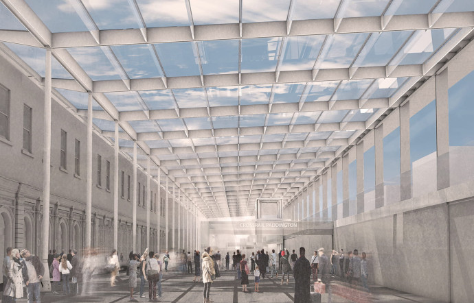 Les nouvelles stations du centre proposeront des installations artistiques. A Paddington, A Cloud index, de Spencer Finch, sera imprimée sur du verre, tel un paysage de nuages.