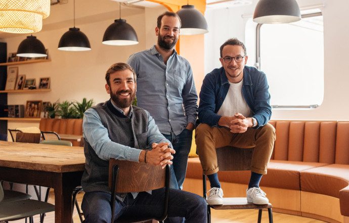 De gauche à droite, Antoine Vigneron, Guillaume Alcan et Thibault Repelin.