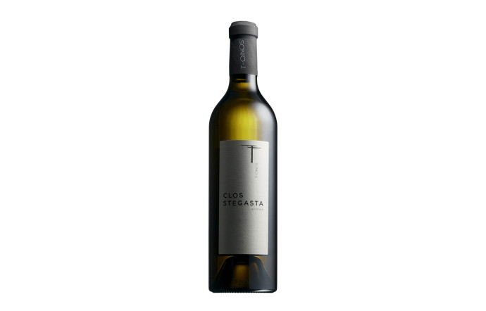 Clos Stegasta Assyrtiko T-Oinos, Tinos, blanc. Prix : 45 €.