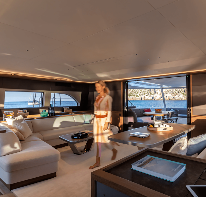 Chaque espace du bateau dispose de son ambiance propre.