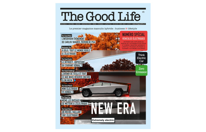 The Good Life 45, spécial véhicules électriques, en kiosque et sur The Good Concept Store dès aujourd’hui.