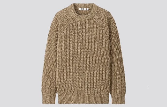 Pull en maille épaisse, Uniqlo U, 39,90 €.