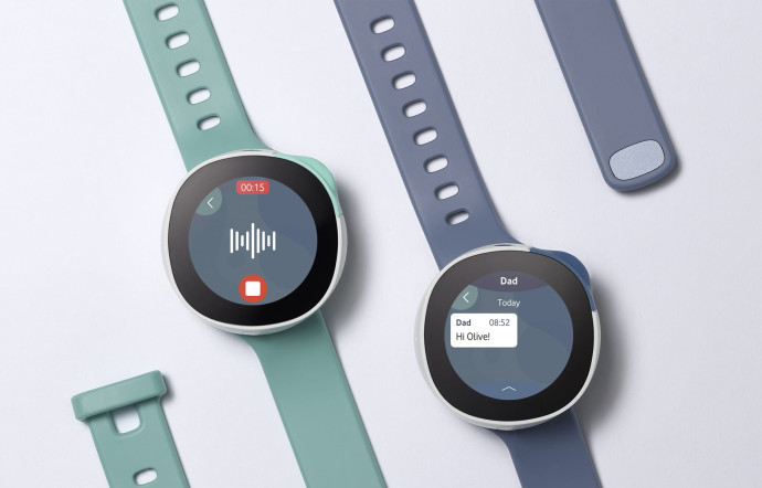 Dernière réalisation en date de Fuseproject, le studio d’Yves Béhar, Neo, une smartwatch pour enfants en collaboration avec Vodafone.