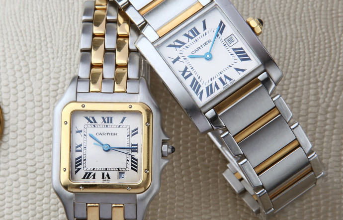 Montres Cartier de collection.