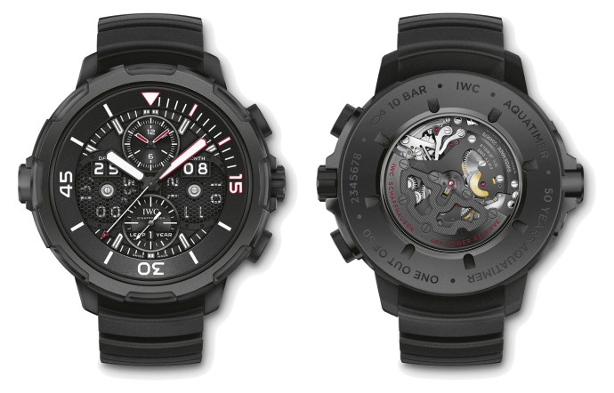 Pour les 50 ans du modèle, IWC a édité une Aquatimer en ceratanium, un alliage inédit.