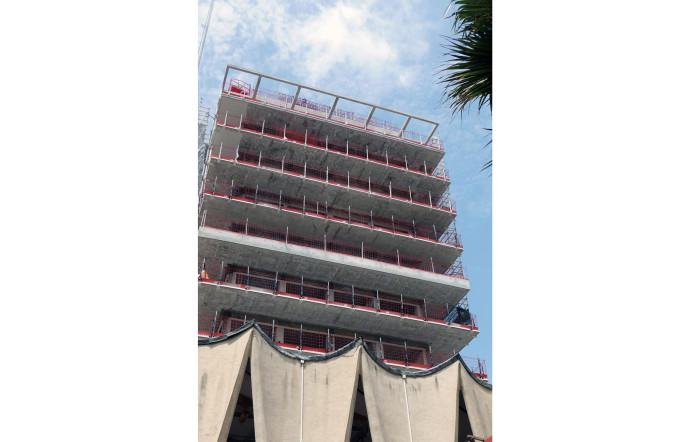 L’hôtel Okko en construction.