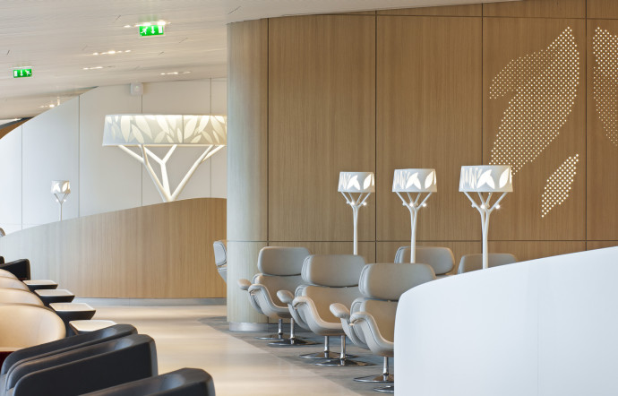Le lounge VIP Air France, à l’aéroport de Paris‑Charles‑de‑Gaulle.