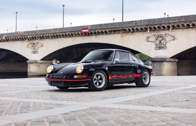 Porsche 911 2,8L SLR, 1973, estimée entre 1 500 000 et 1 800 000 €.