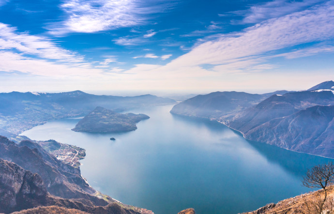 Le lac d’Iseo.