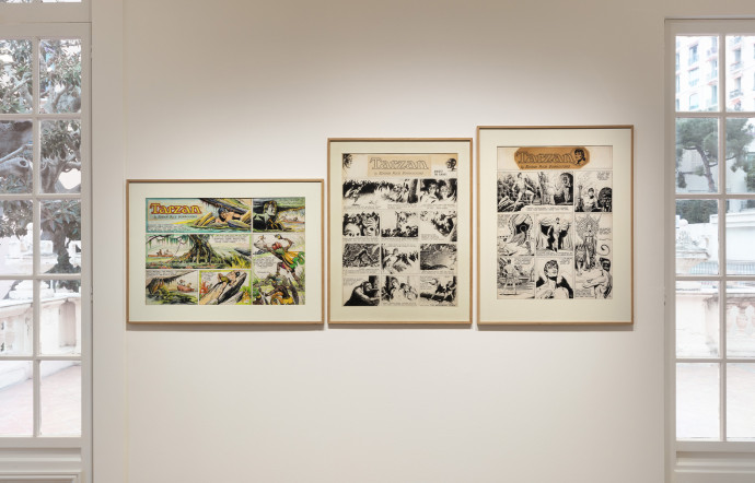 Vue d’exposition Marginalia. Dans le secret des collections de bande dessinée, Burne Hogarth et Hal Foster. 5 expos pour cet été dans le sud d’Arles à Monaco