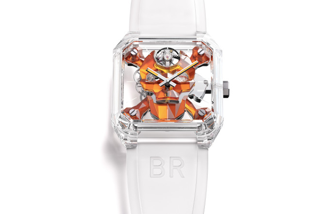 La BR 01 Cyber Skull Sapphire Only Watch est une déclinaison de la BR 01 Cyber Skull, lancée en 2020.