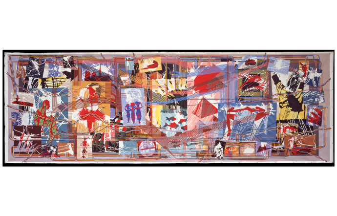 Gérard Fromanger, De toutes les couelurs, peinture d’Histoire, 1991/1992 FNAC 02-663 Centre national des arts plastiques.