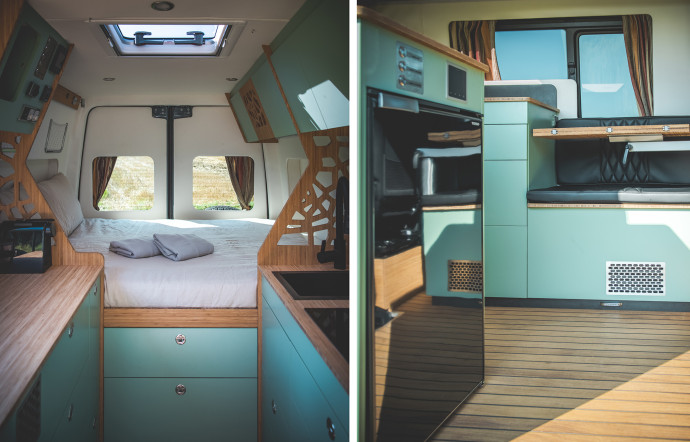 Un voyage en van option tout confort.