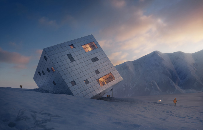 Le Chalet Cube, Slovaquie, Atelier 8000.