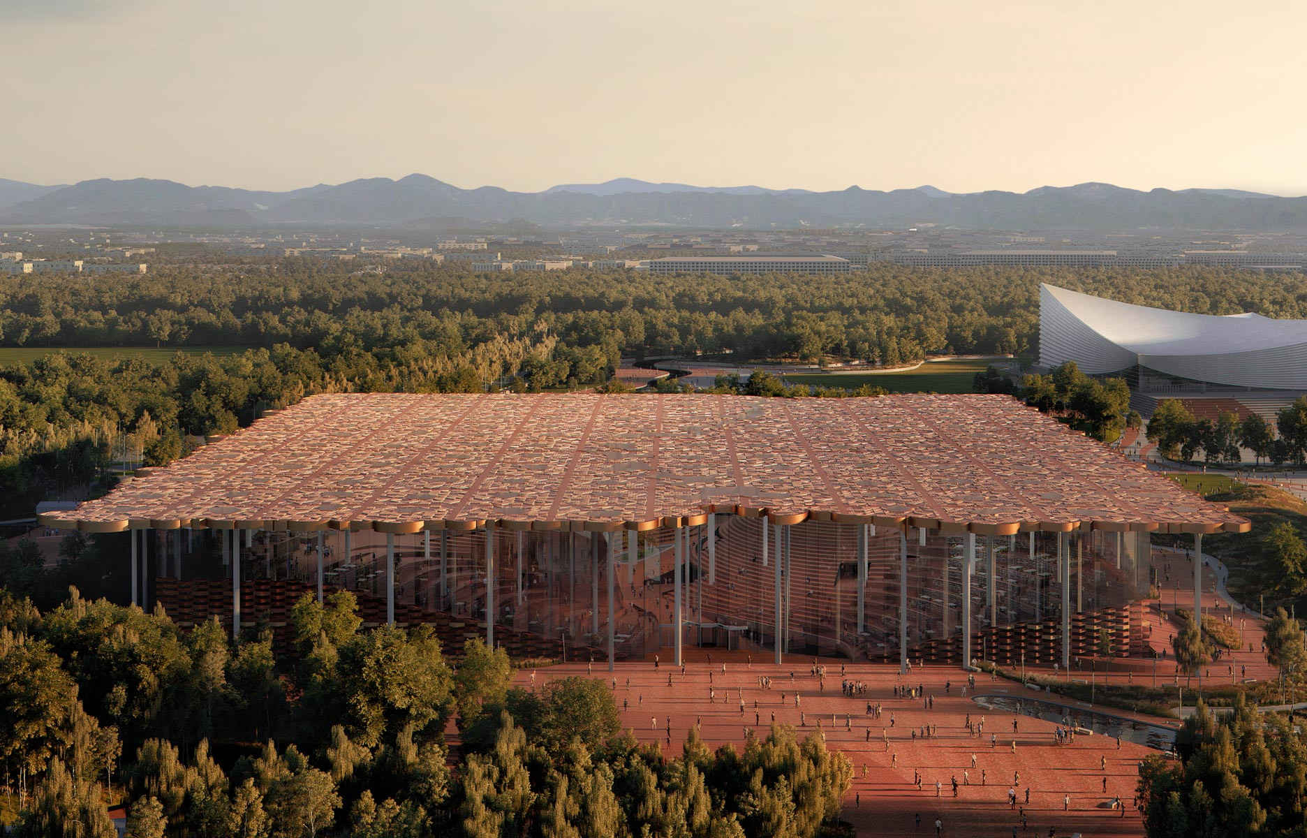 Snøhetta signe une spectaculaire bibliothèque « gingko » à Pékin architecture - the good life