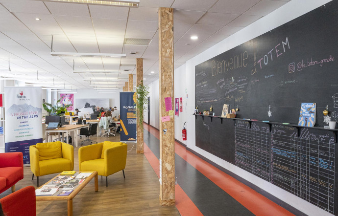 La French Tech in the Alps Grenoble, coopérative dédiée aux start-up, met notamment à leur disposition le Totem, un lieu d’animation